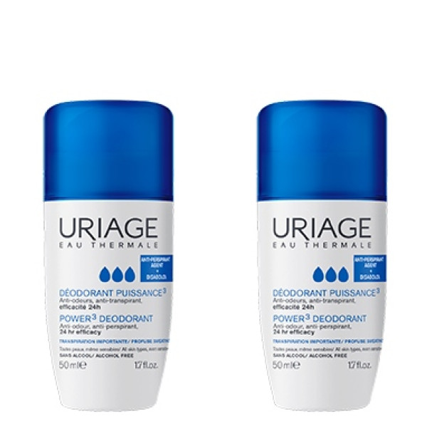 Uriage Deo Puissance3 Roll On - 50ml (x2 unidades) + Desconto 50%