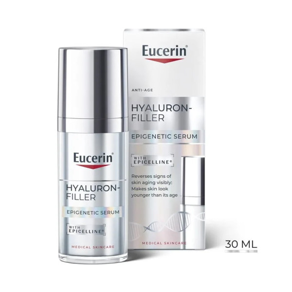 Eucerin Hyaluron-Filler Epigenetic Serum 30ml + Eucerin Hyaluron- Filler Creme dia FPS30 50ml