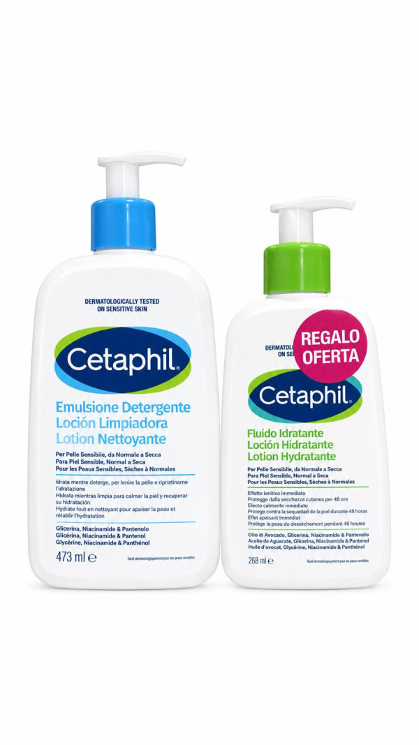 Cetaphil Loção Limpeza - 473ml + Oferta Loção Hidratante - 236ml
