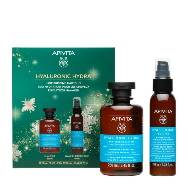 Apivita Hyaluronic Hydra Champô 250ml + Condicionador Leave-in 100ml