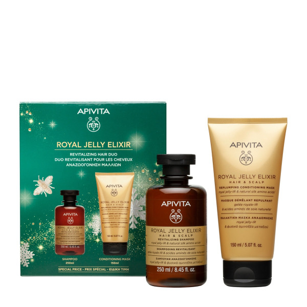 Apivita Royal Jelly Elixir Champô 250ml +Máscara de reparação 150ml