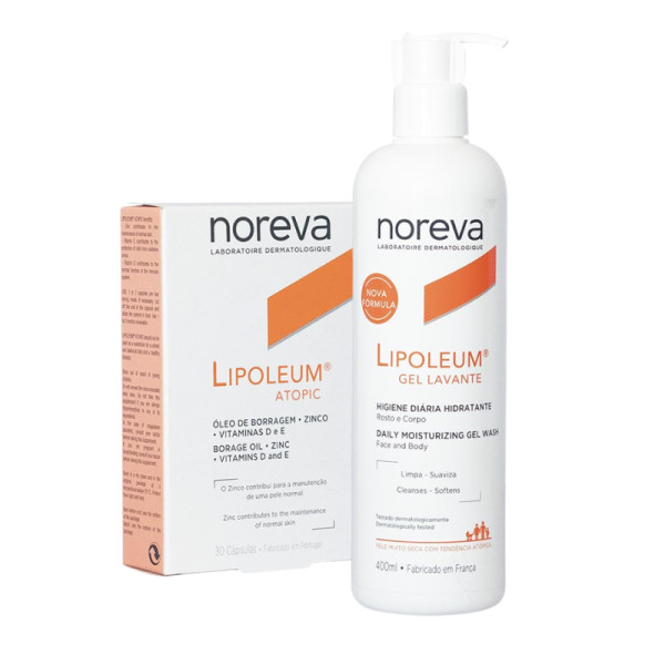 Noreva Lipoleum Atopic (30 capsulas) + Oferta gel lavante 400ml