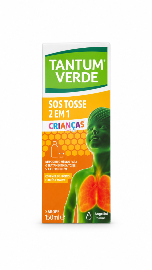 Tantum Verde SOS Tosse 2 em 1 Criança Xarope - 150ml