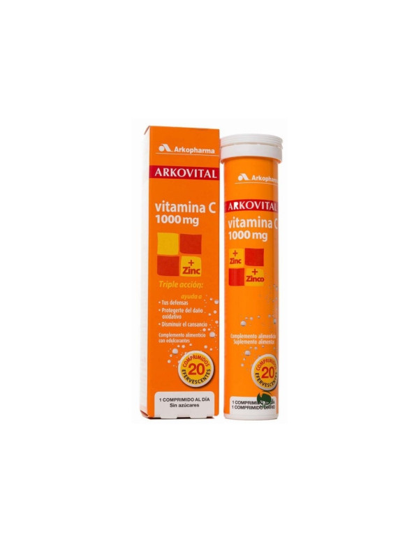 Arkovital Vit C + Zinc (20 comprimidos efervescentes)