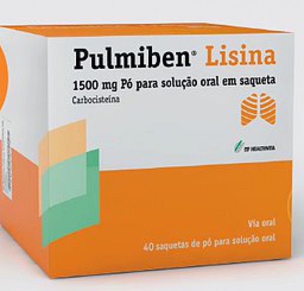 Pulmiben Lisina, 1500 mg pó solução oral (x40 saquetas)