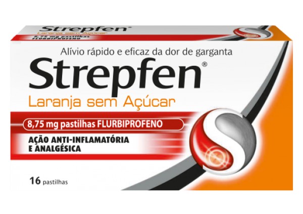 Strepfen_ Naranja s/ azúcar, 8,75 mg (x16 pastillas)