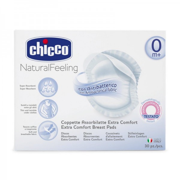 Chicco Disco Absorbente Anti-Bacteriano (x30 unidades)