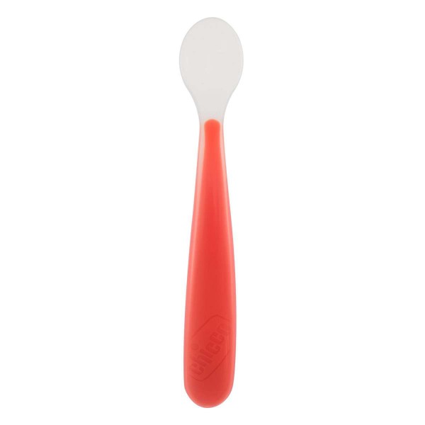 Chicco Cuchara de Silicona_ Roja_6m+