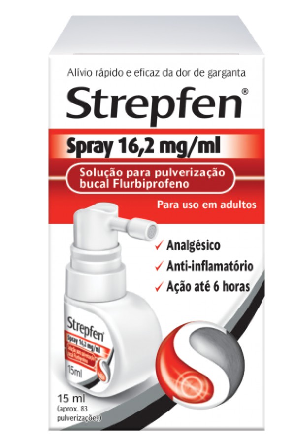 Strepfen Spray, 16,2 mg/ mL x 1 solução pulverização bucal