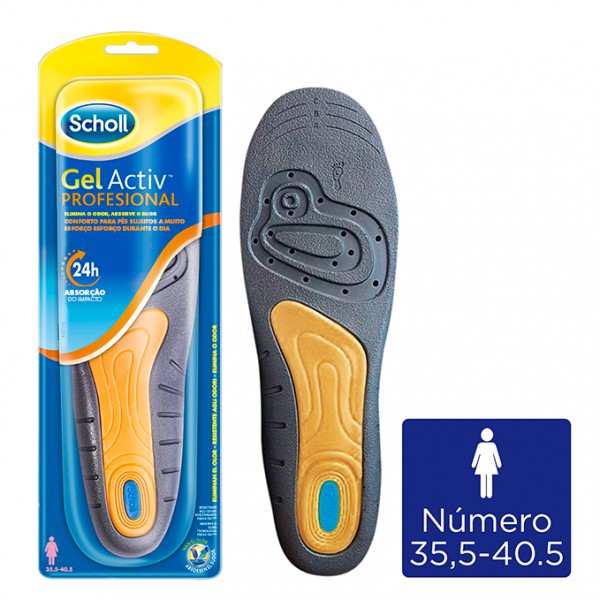 Plantilla Scholl Gelactiv Prof Mujer (x2 unidades)