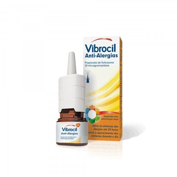 Vibrocil Anti-Alergias , 50 µg/dose Frasco nebulizador 60 dose Susp pulv nasal