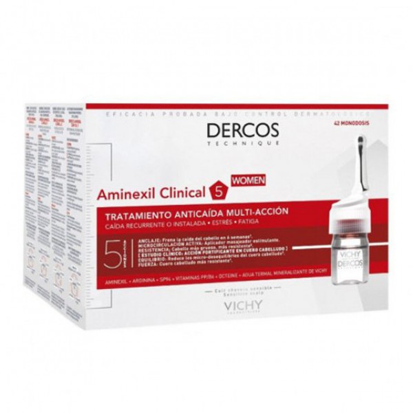 Dercos Aminexil Clinical Mulher Ampolas (x42 unidades)