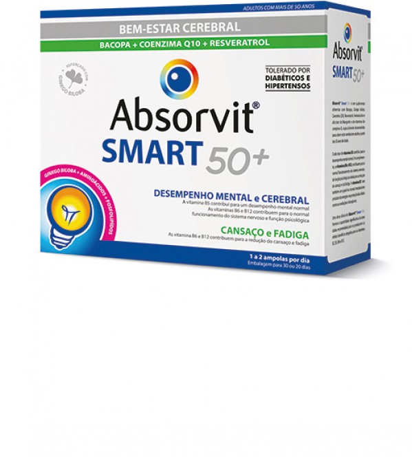 Absorvit Smart 50+ Ampolas - 10ml (x30 unidades)