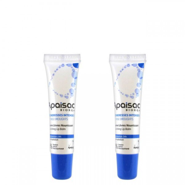 Apaisac Biorga Bálsamo Labial Nutritivo -15ml (Pack Duplo)