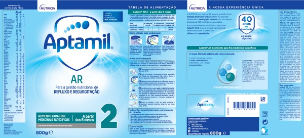 Aptamil AR 2 Leite Anti Regurgitação - 800g