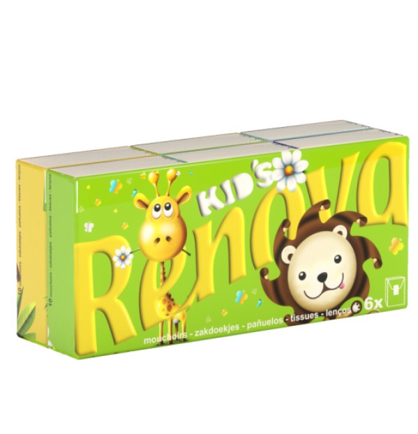 Renova Kids Pañuelos Compact_ 4 hojas (x6 unidades)