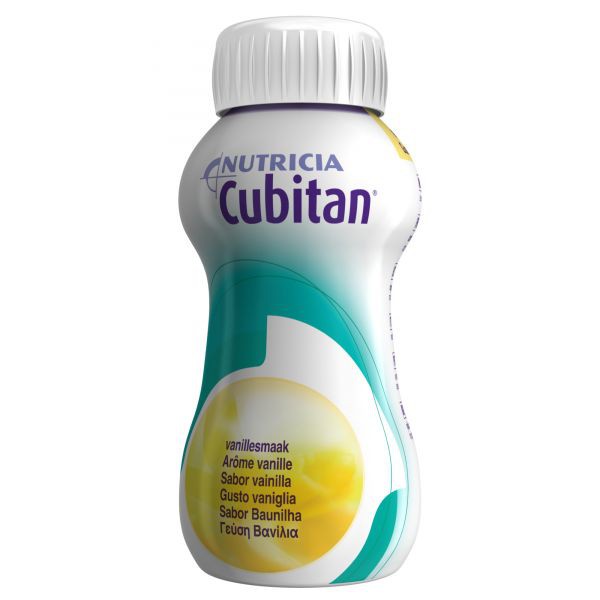Cubitan Solución Vainilla Frascos - 200ml (x4 unidades)
