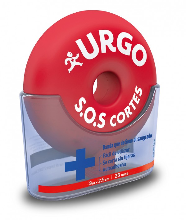 Urgo SOS Cortes Banda Autoadesiva - 2,5cmx3m
