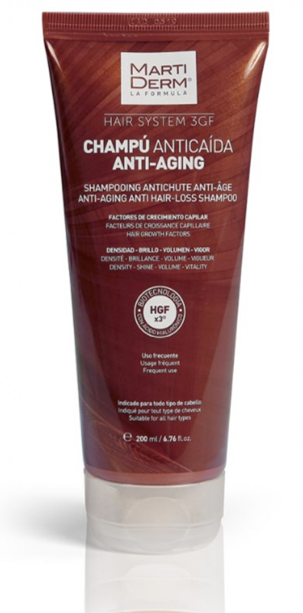 Martiderm Hair System Champú Anti-Caída Anti-Envejecimiento - 200ml