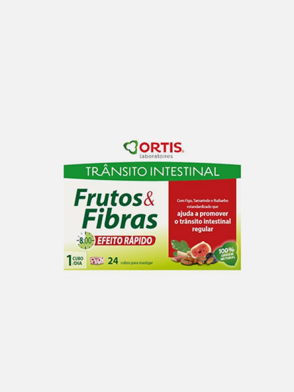 Frutos e Fibras Efeito Rápido  (x24 cubos)