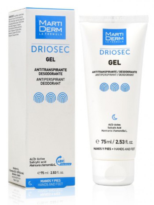 Martiderm Gel Deo/Transpiração Driosec - 75 mL