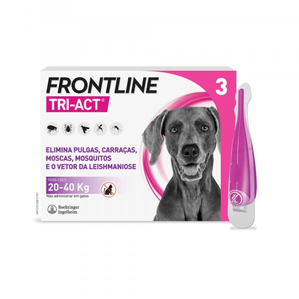 Frontline Tri-Act L Solución Perro_ 20-40kg - 4ml (x3 unidades)