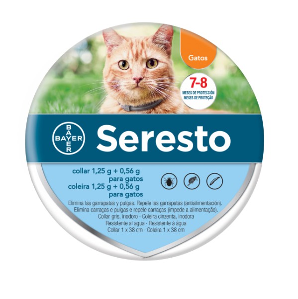 Seresto Coleira 1,25g+0,56g Gato
