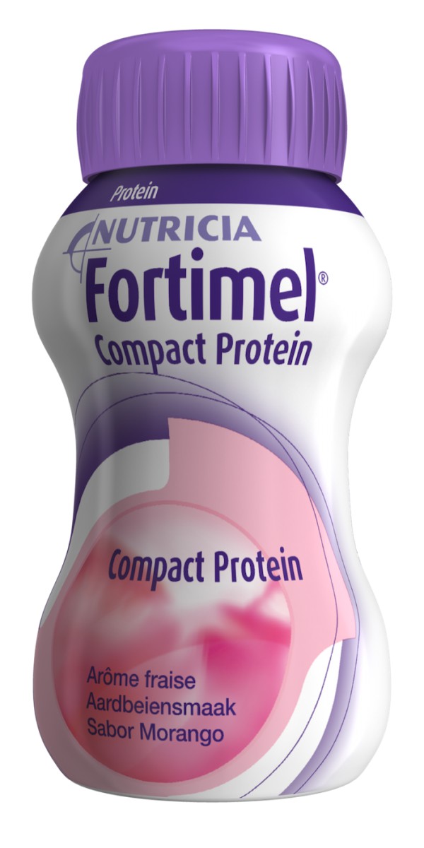 Fortimel Compact Protein_ Morango - 125ml (x4 unidades)