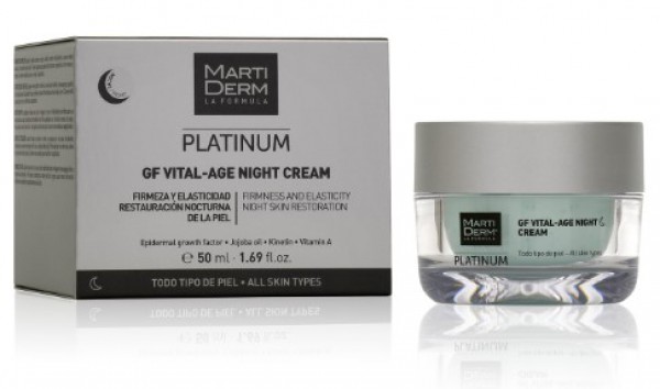 Martiderm GF Vital-Age Crema Nocturna - Platino - 50ml