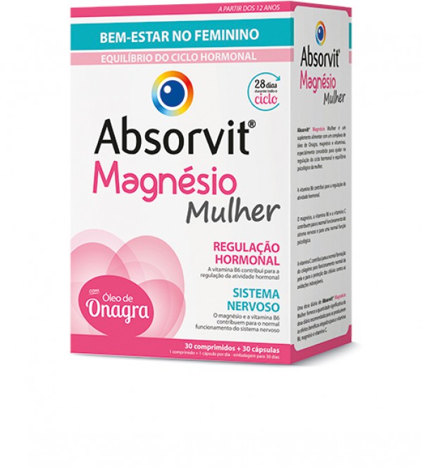 Absorvit Magnésio Comprimidos Especial Mulher (30 comprimidos + 30 cápsulas)