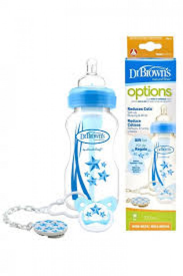 Dr Browns Options _Conjunto Oferta Azul _ Biberão + Chupeta_ 0-6meses