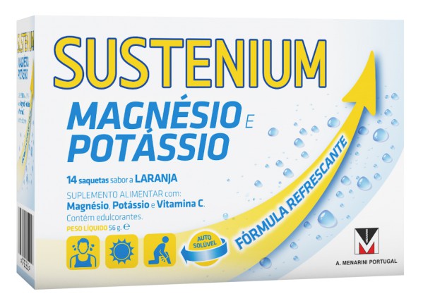 Sustenium Magnesio Potasio Sobres en Polvo (x14 unidades)