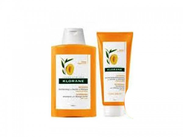 Klorane Capilar Champú Mango - 400ml + Oferta Bálsamo Mango - 50ml