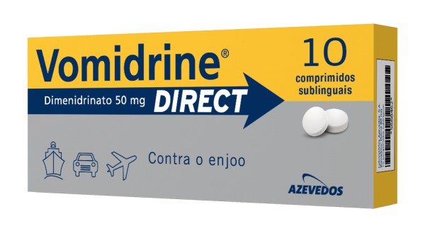 Vomidrine Direct, 50 mg x 10 Comprimidos sl
Vomidrine Direct, 50 mg x 10 Comprimidos sl