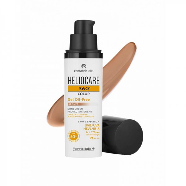 Heliocare 360º Color Gel Oil Free SPF50+ Cor Bronze - 50ml