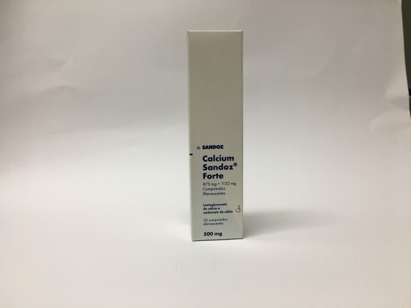 Calcium Sandoz Forte, 500 mg x 20 Comprimidos eferv