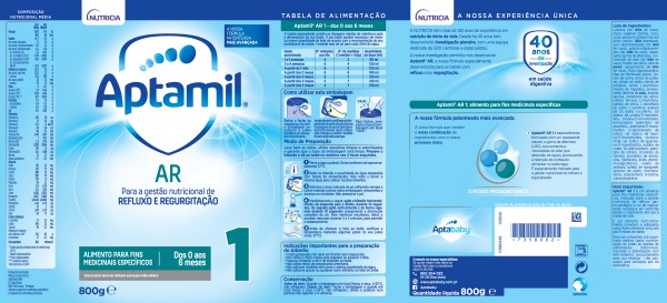 Aptamil AR 1 Leite Anti Regurgitação - 800g