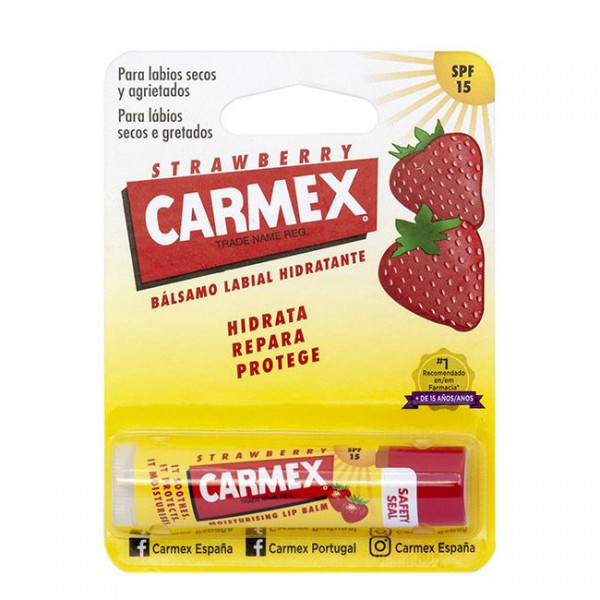 Carmex Stick Hidratante Labial SPF15 Fresa - 4,25g