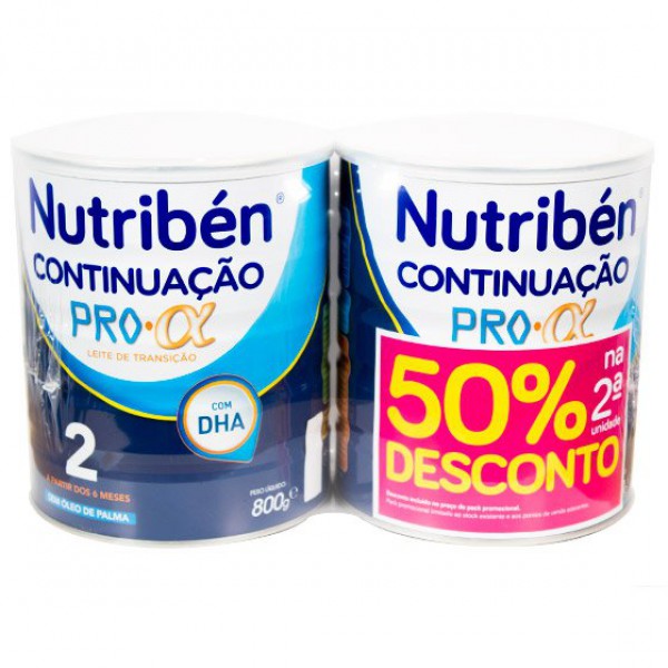 Nutriben Continuación Pro-Alfa Leche Transición - 800g (x2 unidades) + Descuento