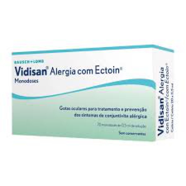 Vidisan Alergia Ectoin Colirio - 0,5ml (x20 unidades)