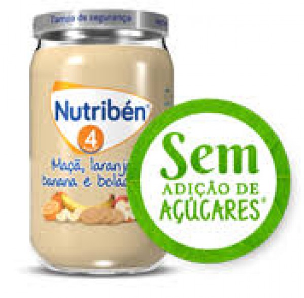 Nutriben Boião_ 4_ Maçã/Laranja/Banana/Bolacha - 235g