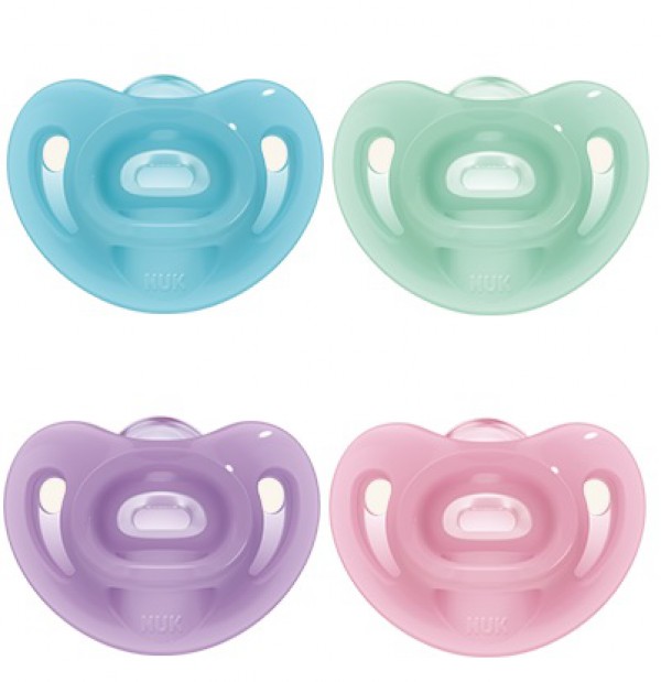 Nuk Sensitive Chupeta Silicone_ Tamanho 1_ 0-6 meses (x2 unidades)